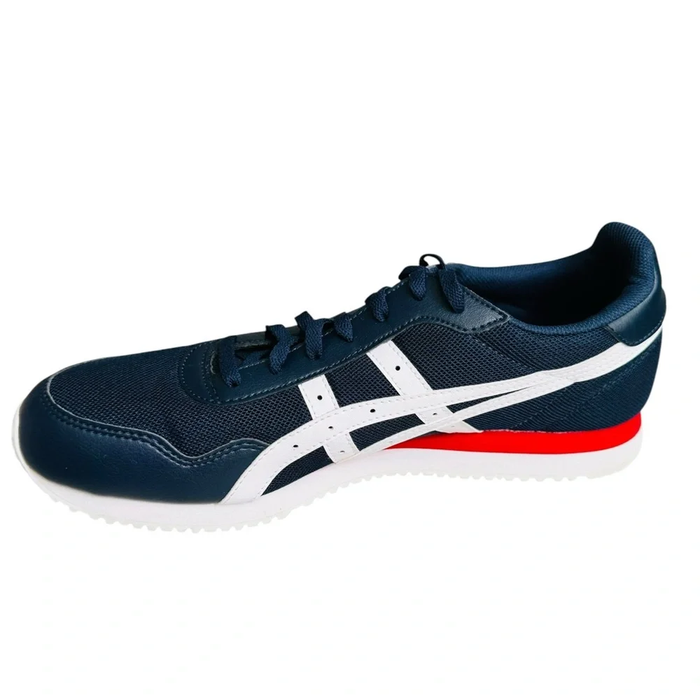 ASICS Tiger Runner Sneakers Men’s US 11.5 Navy White Red Ortholite